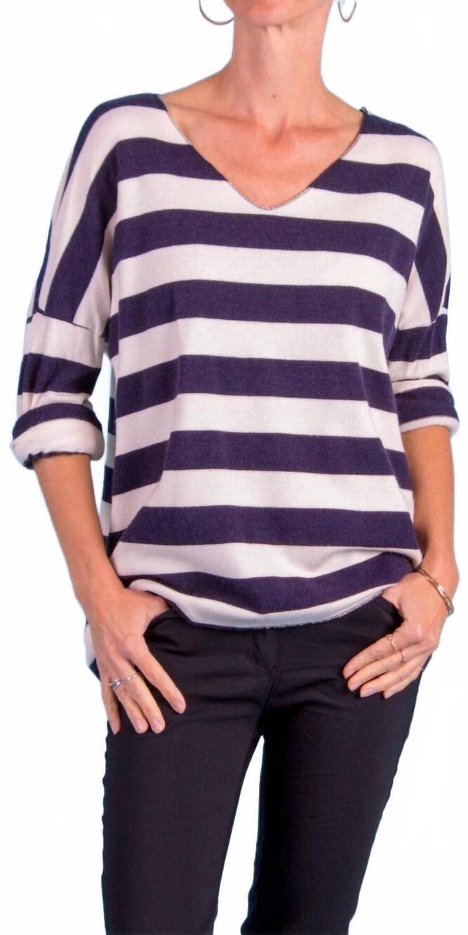 NEW GIGI MODA la costa sweater in navy